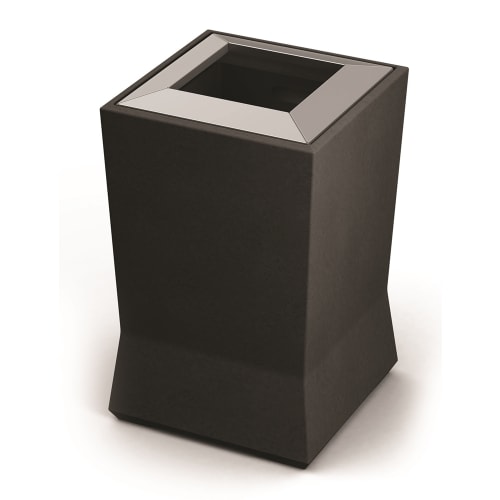 Commercial Zone® ModTec Series® 20 Gallon Waste Container, Medium, Gunmetal Satin